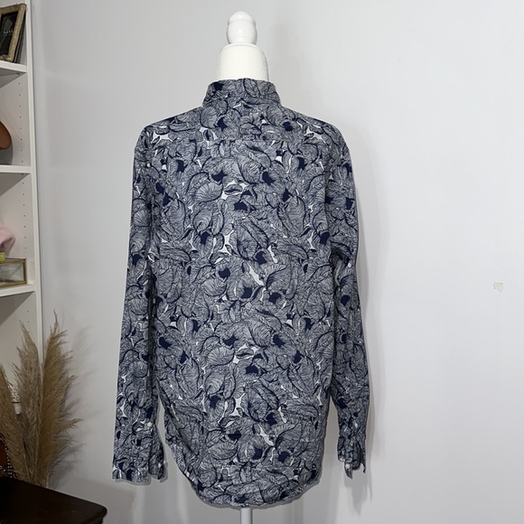 H&M WOMEN’S FLORAL BUTTON DOWN BLOUSE - Picture 8 of 10